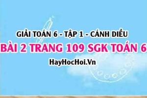 Giải bài 2 trang 109 Toán 6 Tập 1 SGK Cánh Diều